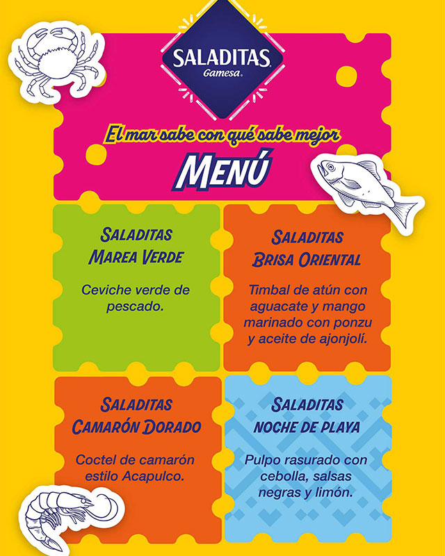 Menú Saladitas